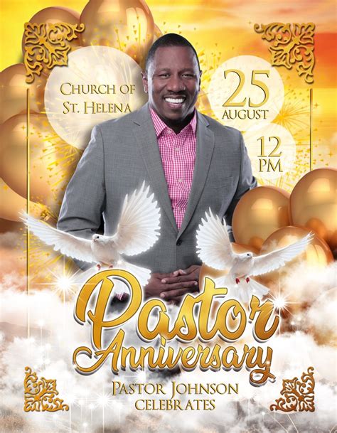 8.5 X 11 Flyer Template Free Of Free Pastor Anniversary Flyer Psd